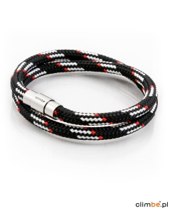 Bransoletka Climbe BLACK WHITE RED