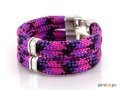 Bransoletka climbe z liny wspinaczkowej Purple Kaleidoscope 