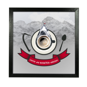 Coffee and Mountain Addiction - grafika ścienna
