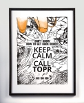 Grafika ścienna Keep Calm And Call TOPR