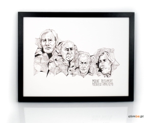 Grafika ścienna Rushmore Polskiego Himalaizmu