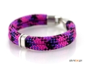 Bransoletka climbe z liny wspinaczkowej Purple Kaleidoscope 