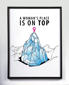 Grafika Anna Purna - Woman's Place Is On Top"